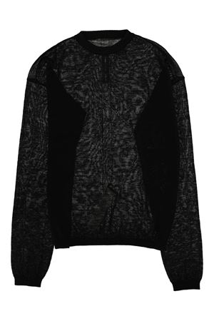Black wool sweater RICK OWENS | RU01F2670KMP09